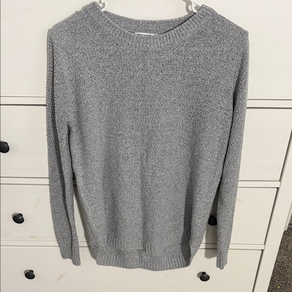 Pink Clover Sweaters - Pink Clover Women's Gray Crew Neck Sweater